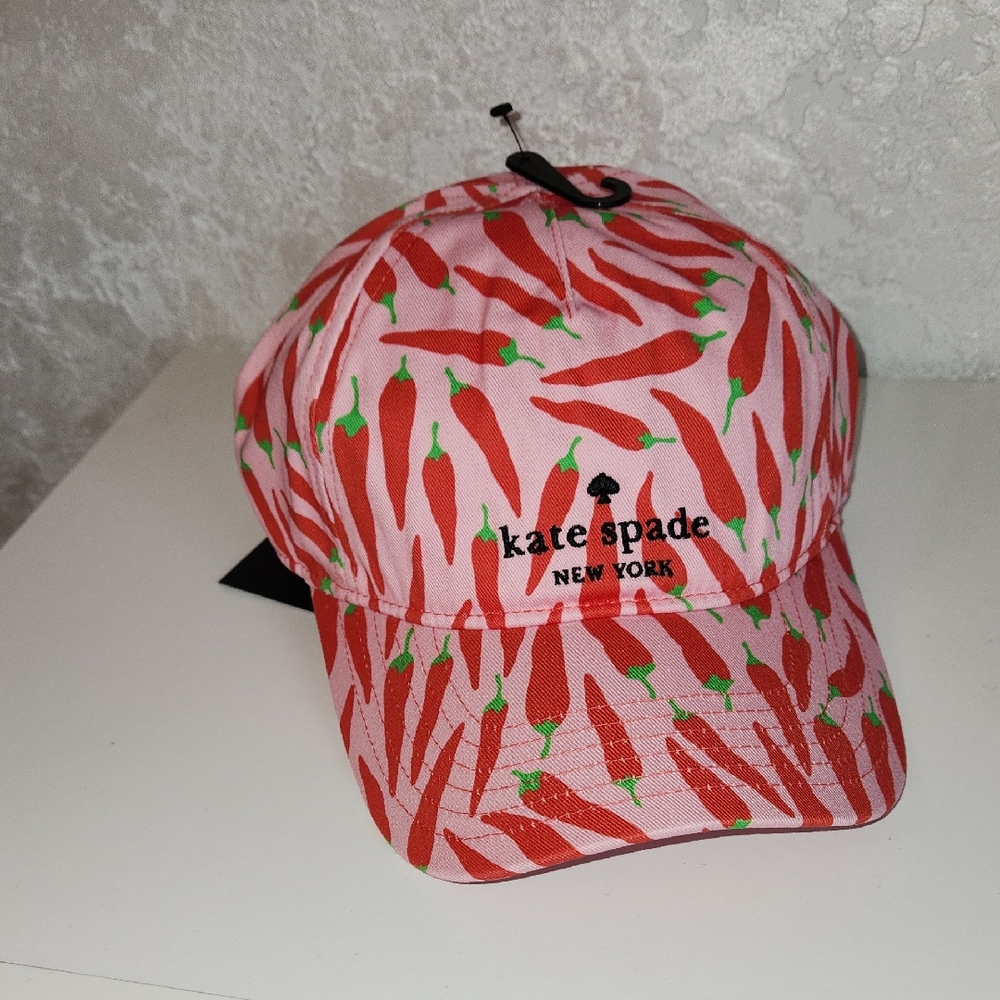 Kate Spade Pink Chili Pepper Hat